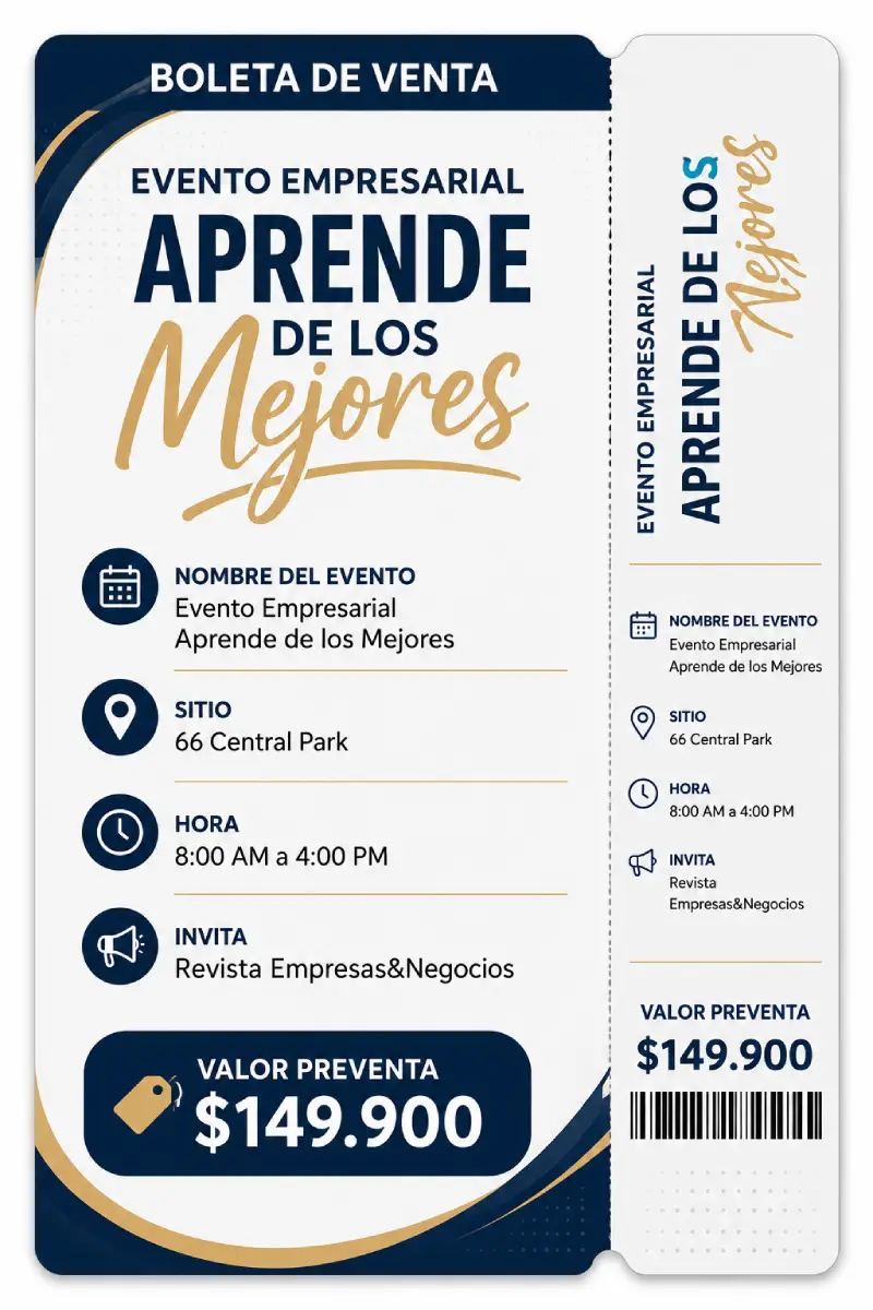 PREVENTA - Entrada al Encuentro Empresarial Aprende de los Mejores